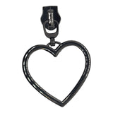 Mega Sized Heart Puller sz 5 Nylon Zipper