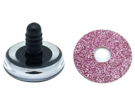 Glitter Safety Eyes Sample Pack - Single Color in 4 Sizes, 3 pairs eac –  Snacksies Handicraft