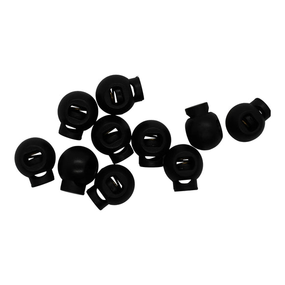 Ball Cord Lock Toggles -Black or Clear