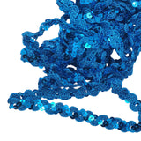 Curved Sequin Lace Braid - 5m x 15mm - 15 colours