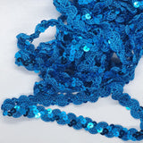 Curved Sequin Lace Braid - 5m x 15mm - 15 colours