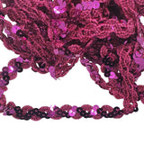 Curved Sequin Lace Braid - 5m x 15mm - 15 colours