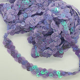 Curved Sequin Lace Braid - 5m x 15mm - 15 colours