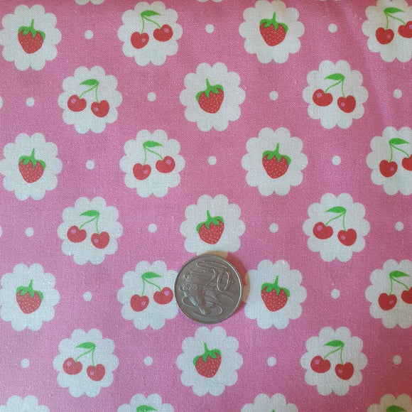 Pink Berries Quilting Cotton