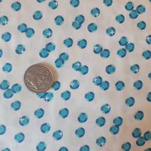 Blue Sequins Quilting Cotton