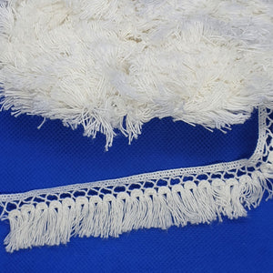 Cotton Lace Crotched Tassel Trim 4.5m