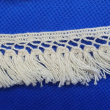 Cotton Lace Crotched Tassel Trim 4.5m