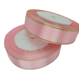 20mm Gold Edged Satin Ribbon 23m