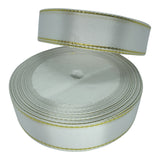 20mm Gold Edged Satin Ribbon 23m