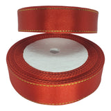 20mm Gold Edged Satin Ribbon 23m