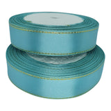 20mm Gold Edged Satin Ribbon 23m