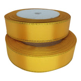 20mm Gold Edged Satin Ribbon 23m