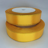 20mm Gold Edged Satin Ribbon 23m