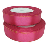 20mm Gold Edged Satin Ribbon 23m