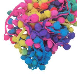 Rainbow Pom Poms 4.5m