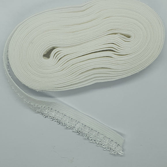 Crown / Picot edged Elastics 4.5m