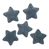 Puffy Textured Star Appliques - Large 5pack