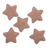 Puffy Textured Star Appliques - Large 5pack