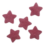 Puffy Textured Star Appliques - Large 5pack