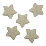 Puffy Textured Star Appliques - Large 5pack