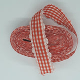 Gingham Frilly Ribbon 18mm 4.5m