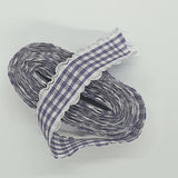 Gingham Frilly Ribbon 18mm 4.5m