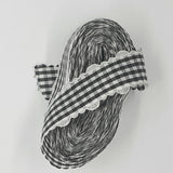 Gingham Frilly Ribbon 18mm 4.5m