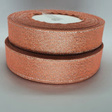 20mm Metallic Glitter Ribbon 23m Rolls