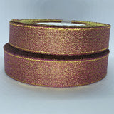 20mm Metallic Glitter Ribbon 23m Rolls