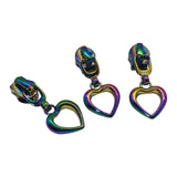 Heart Shape Zipper Pull for #5 Nylon Tape 5pk