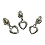 Heart Shape Zipper Pull for #5 Nylon Tape 5pk