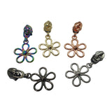 Flower Zipper Pull for #5 Nylon Tape 5pk