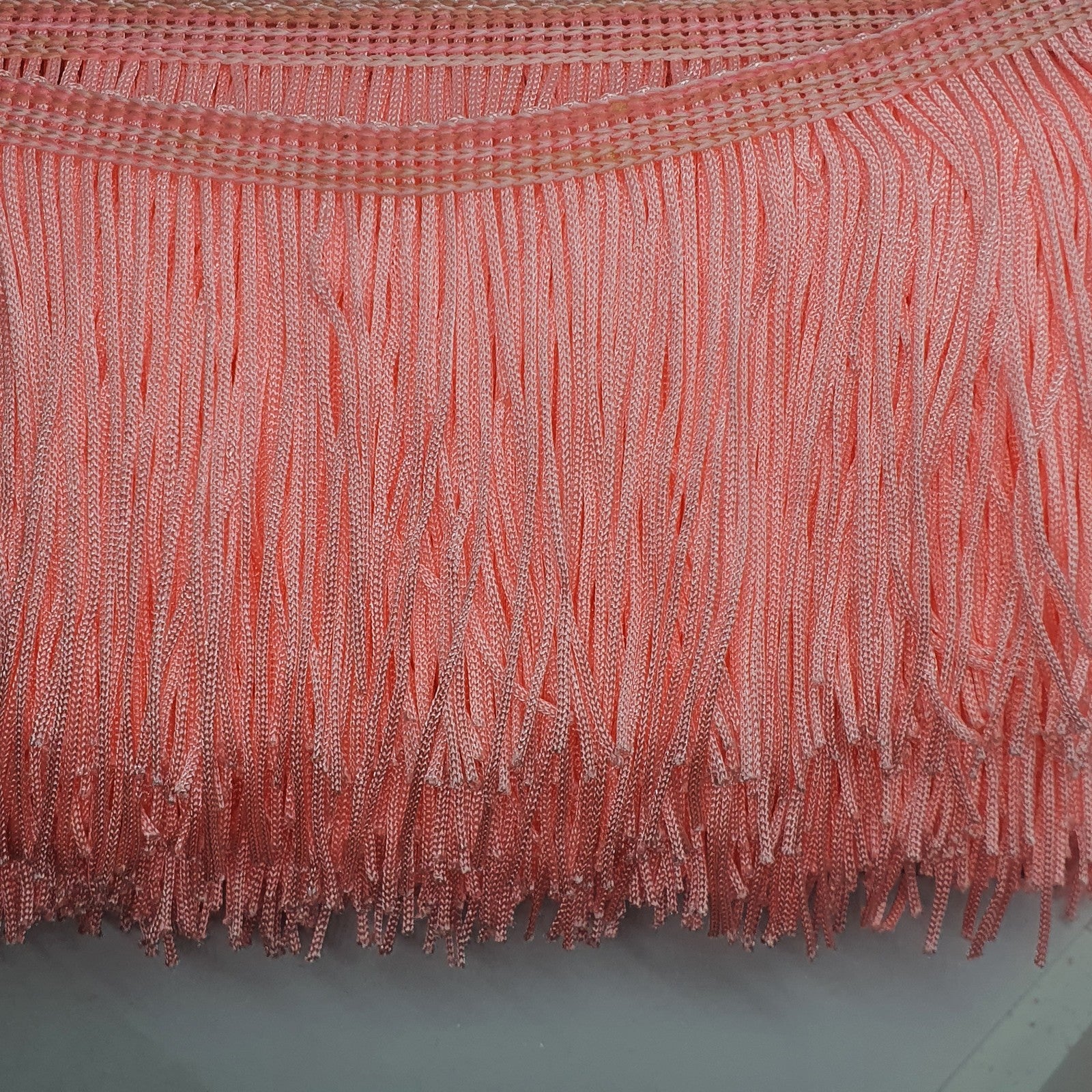 Yhsheen Pink Fringe, 5 Yards x 4 inch Fringe Trim with B7000 Glue, Tassels Trim for Crafts, Polyester Fibre Sewing Fringe Trim(Pink)