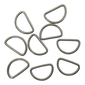 D Rings 38mm Silver 10/20pk