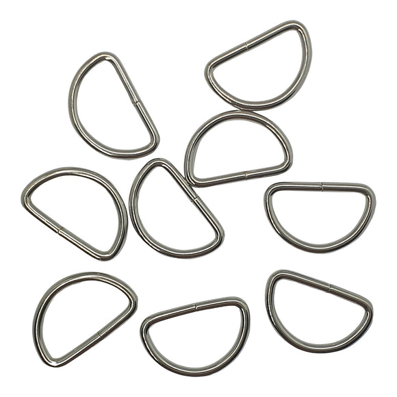 D Rings 32mm Silver 10/20pk