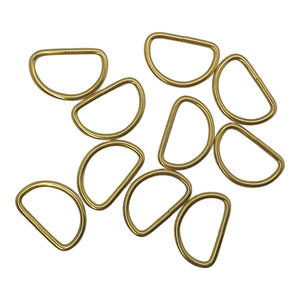 D Rings 10mm Gold 20pk