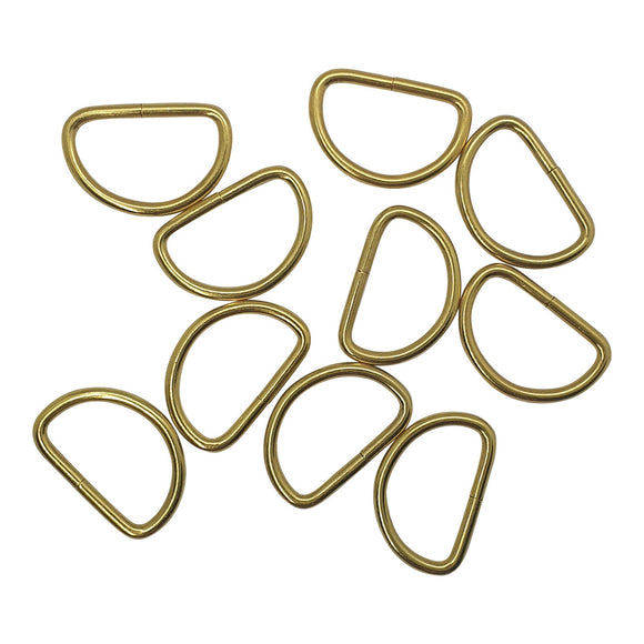 D Rings 25mm Gold 20pk