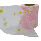 80mm Tulle Ribbon with Daisies 23.5m