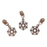 Snowflake Shape Zipper Pull for #5 Nylon Tape