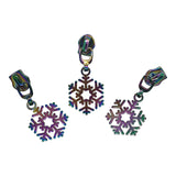 Snowflake Shape Zipper Pull for #5 Nylon Tape