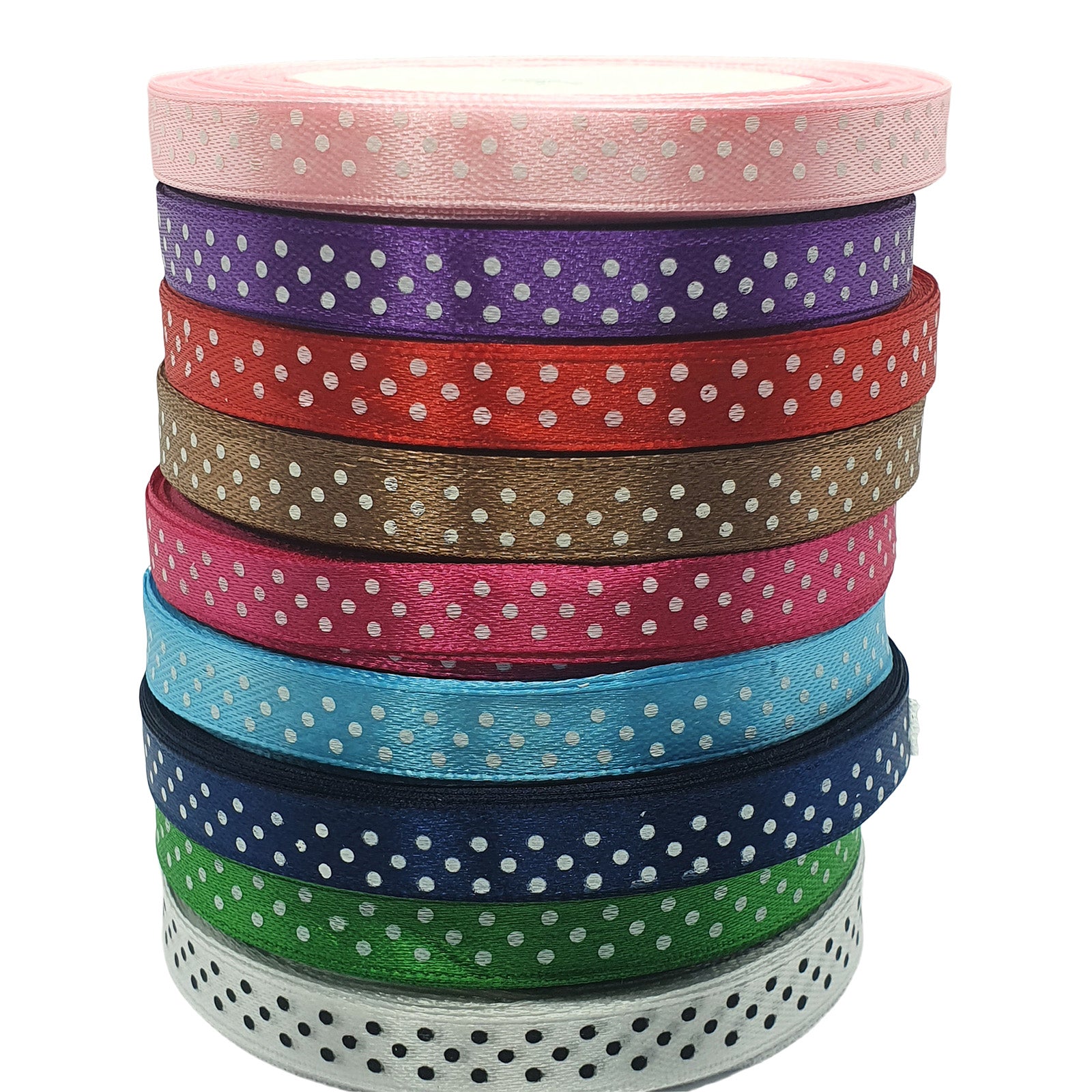 Satin polka dot best sale ribbon