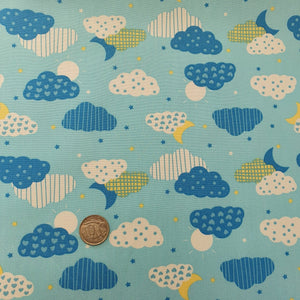 Blue Dream Clouds Quilting Cotton