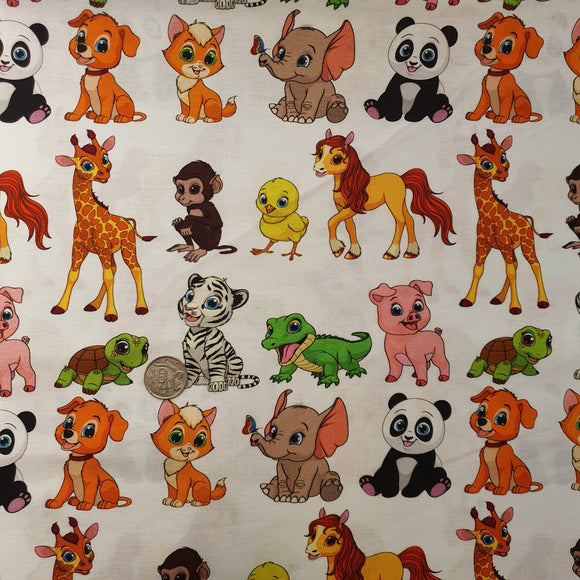 Cute Animals Quilting Cotton