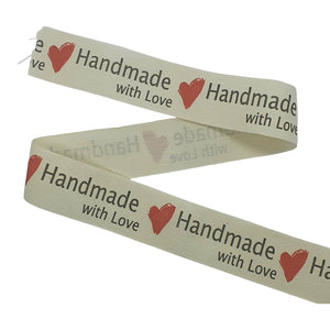 Handmade with Love Print Ribbon 25mm x 4.5m