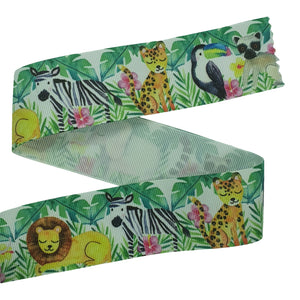 38mm Grosgrain Ribbon Animal Safari 3m