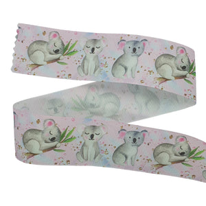 38mm Grosgrain Ribbon Pink Koala 3m