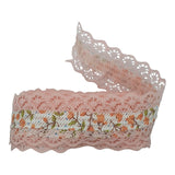 Lace Trimmed Ribbon 4.5metres 25mm