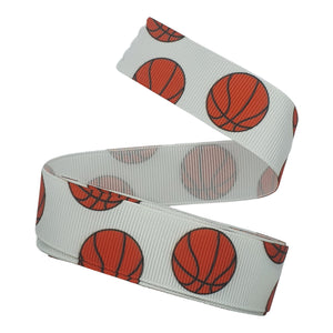 25mm Grosgrain Ribbon Basketball 3m