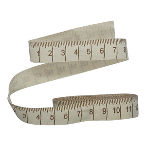 Tape Measure Printed Cotton ribbon 15mm 4.5m