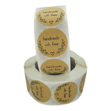 Handmade with Love Sticker Rolls - 500pc - Many Styles